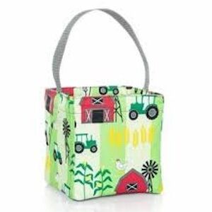 Thirty-One Green Farm Fun Littles Carry All - Brand New!
